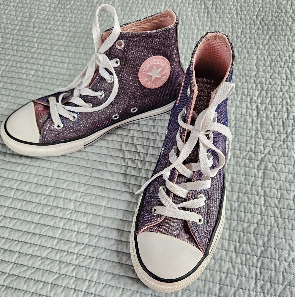 Converse Purple and Pink High-Tops